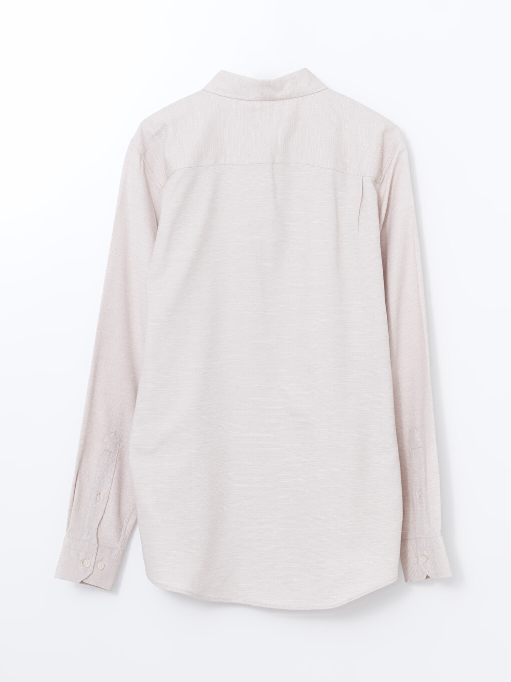 Regular Fit Long Sleeve Dobby Fabric Men's Shirt-5