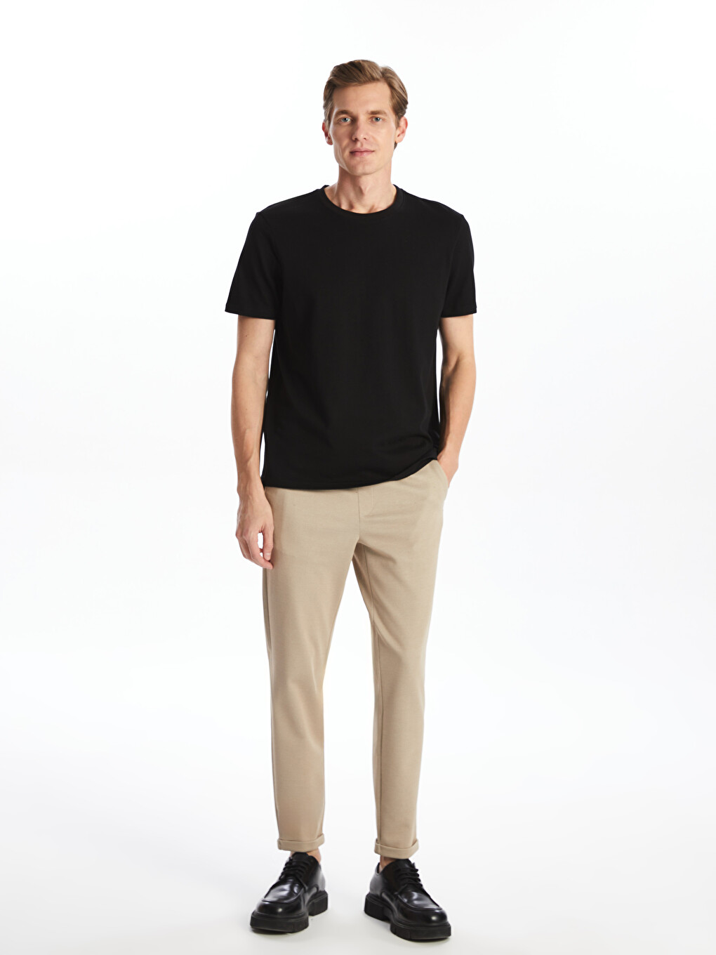 Crew Neck Jersey Men's T-shirt-1