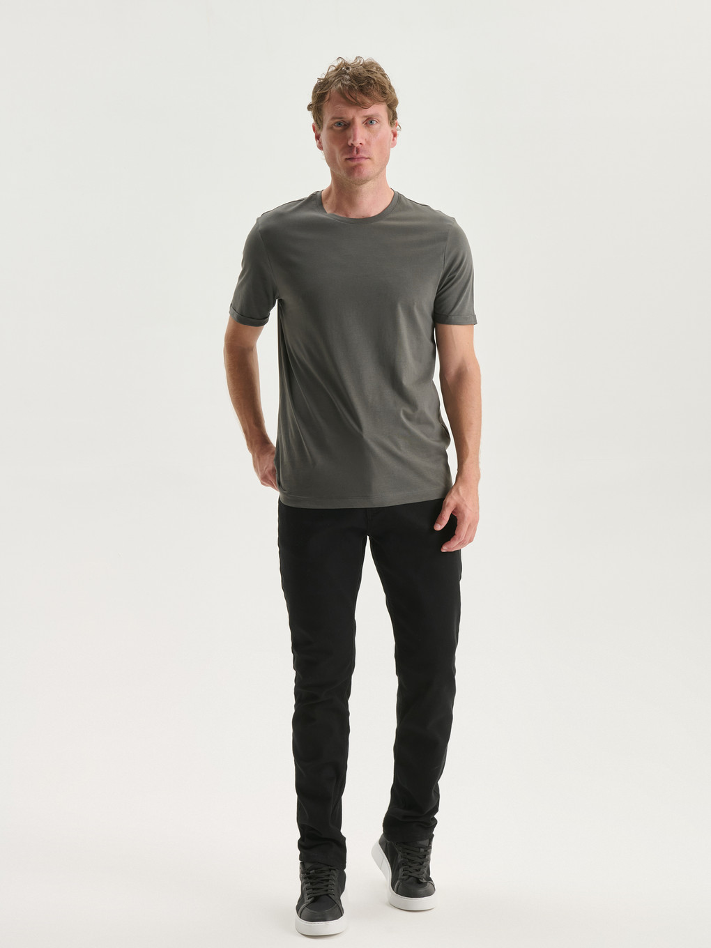 Crew Neck Jersey Men's T-shirt-1