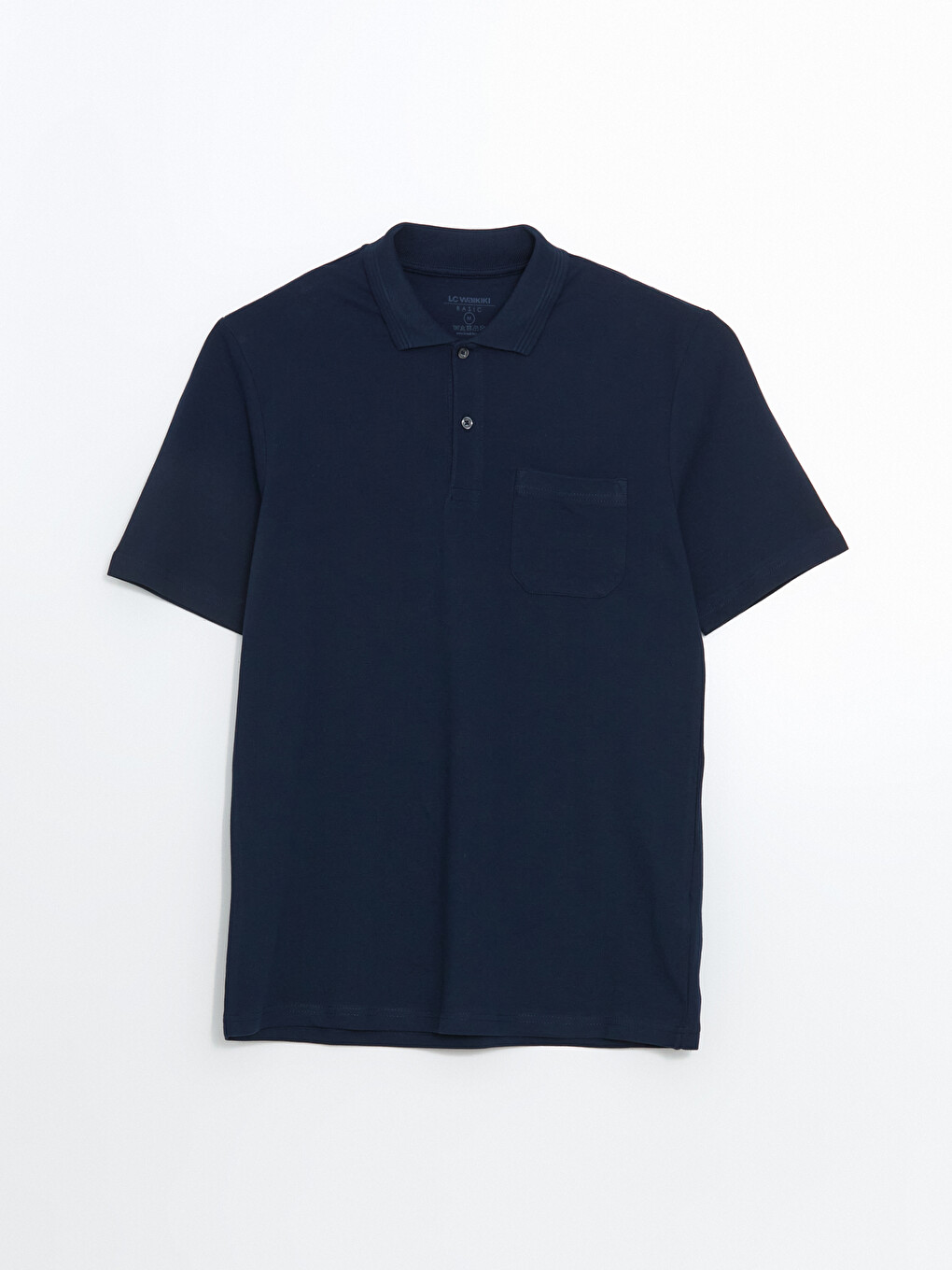 Polo Neck Short Sleeve Pique Men's T-shirt-4