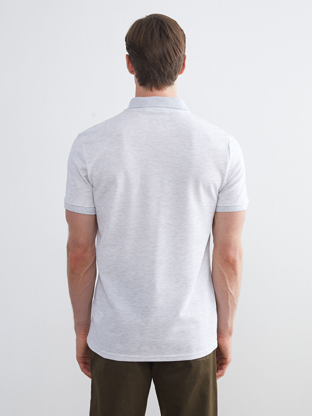 Polo Neck Short Sleeve Men's T-Shirt-6