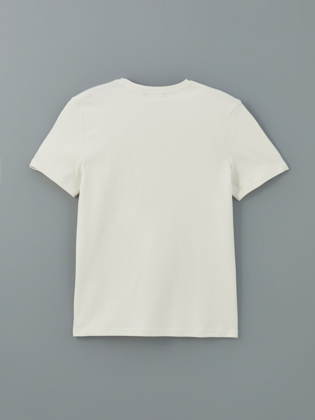 Crew Neck Plain Pocket Men's T-Shirt-5