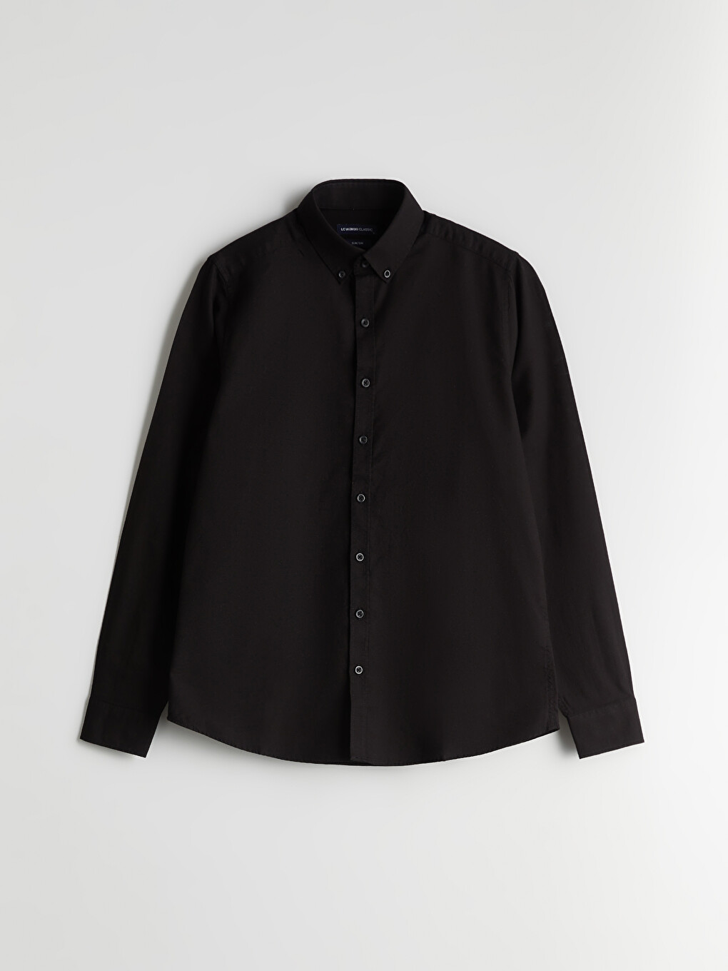 Slim Fit Long Sleeve Oxford Men's Shirt-9