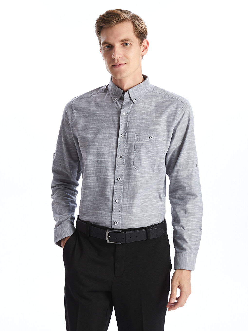 Regular Fit Long Sleeve Men's Shirt