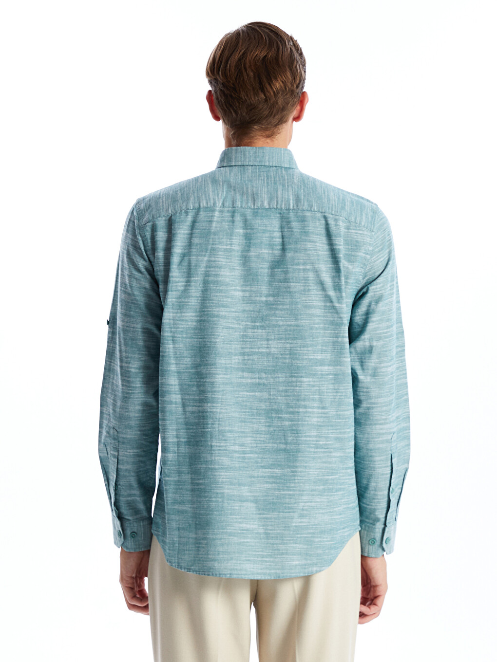 Regular Fit Long Sleeve Men's Shirt-3