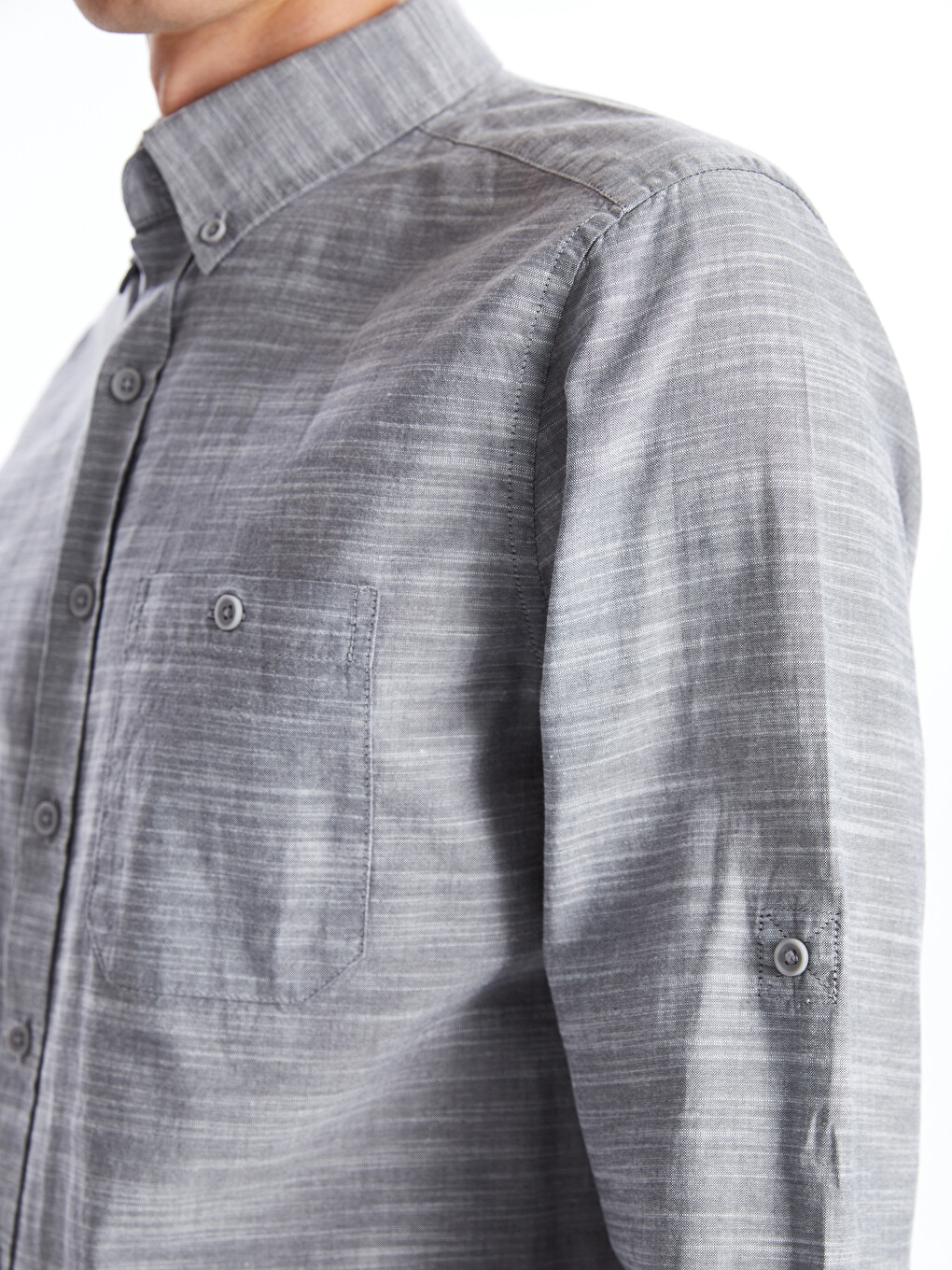 Regular Fit Long Sleeve Men's Shirt-5