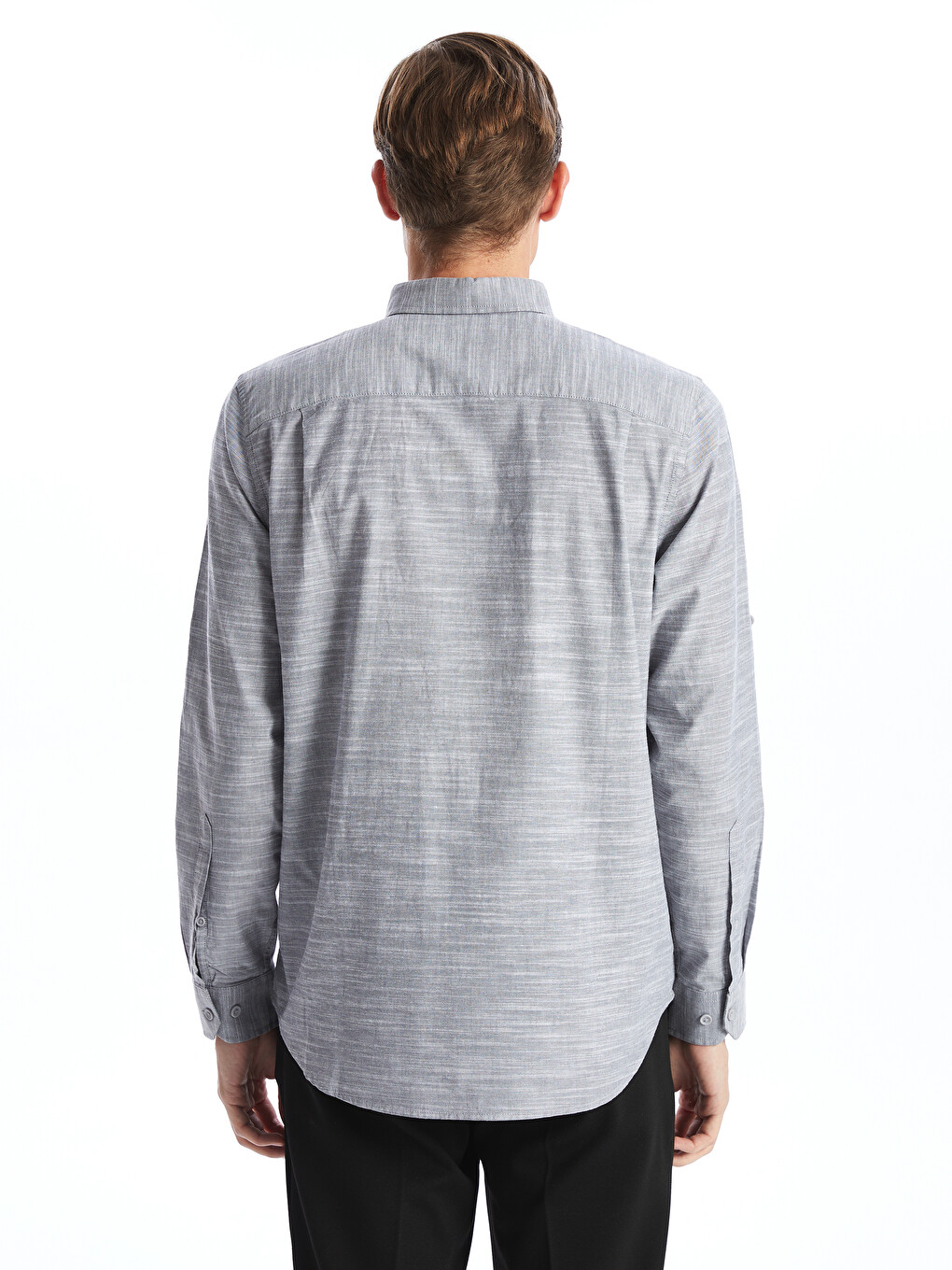 Regular Fit Long Sleeve Men's Shirt-7
