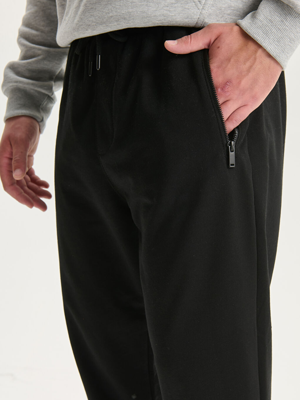 Siyah Slim Fit Erkek Jogger Eşofman Altı-2