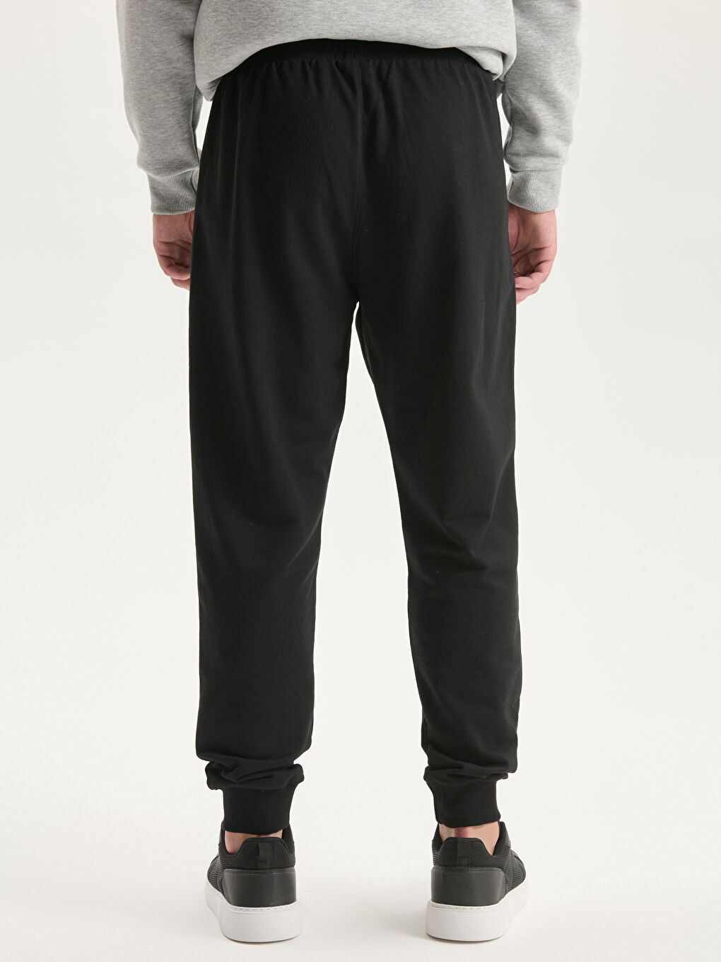 Siyah Slim Fit Erkek Jogger Eşofman Altı-3
