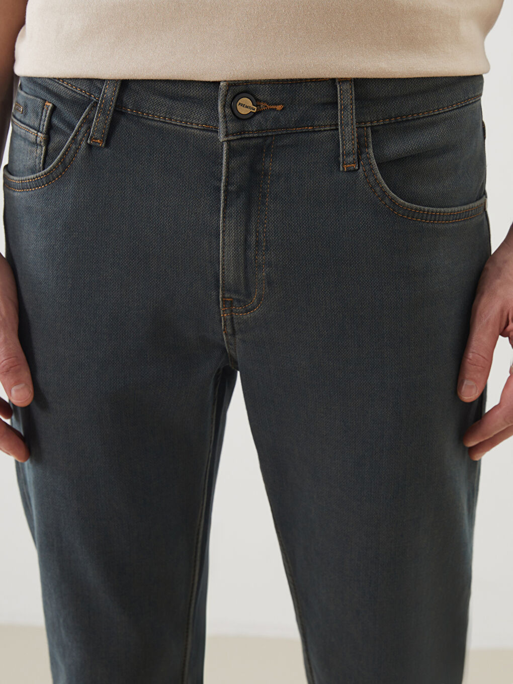 Yeşil 779 Regular Fit Erkek Jean Pantolon-2