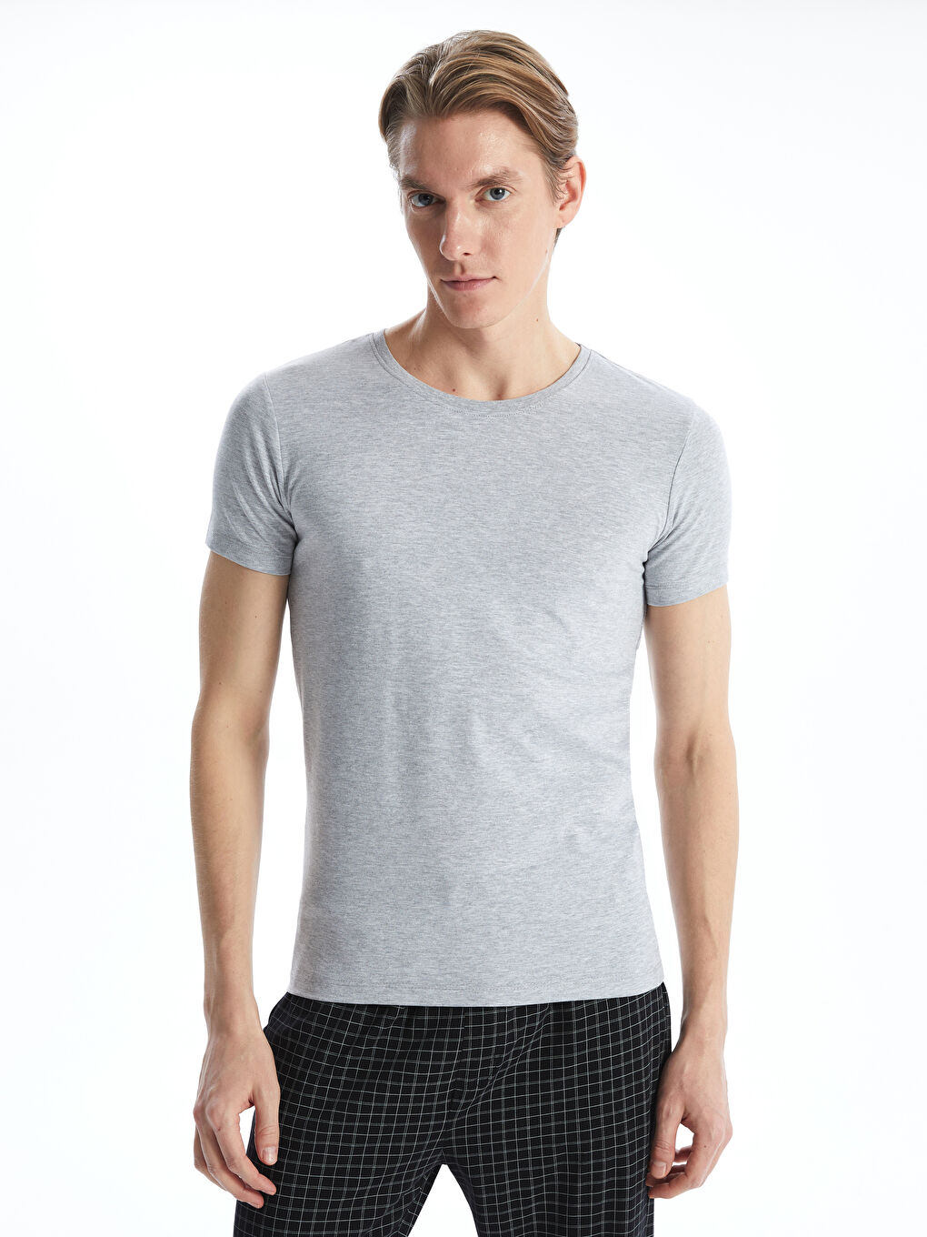 Crew Neck Jersey Men's Vest -S42393Z8-LAL