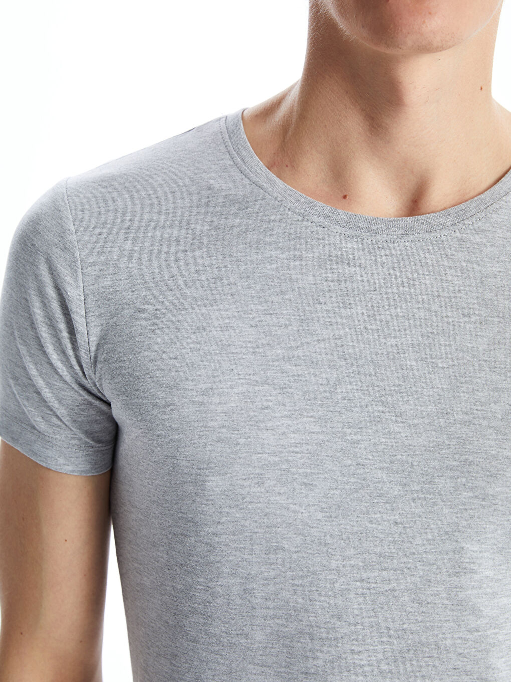 Crew Neck Jersey Men's Vest -S42393Z8-LAL