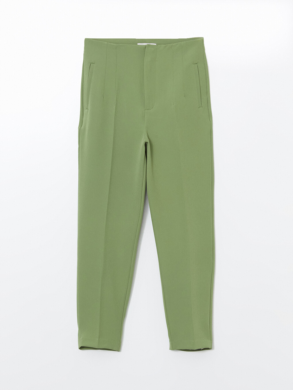 Women's Carrot Fit Plain Trousers-4