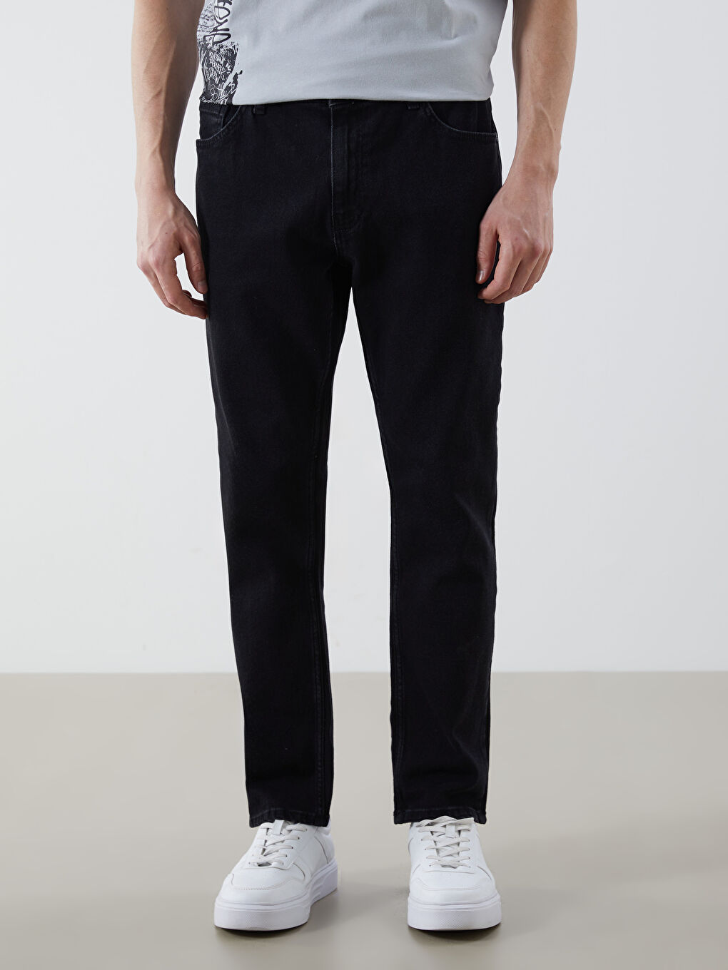 Siyah 750 Slim Fit Erkek Jean Pantolon-1