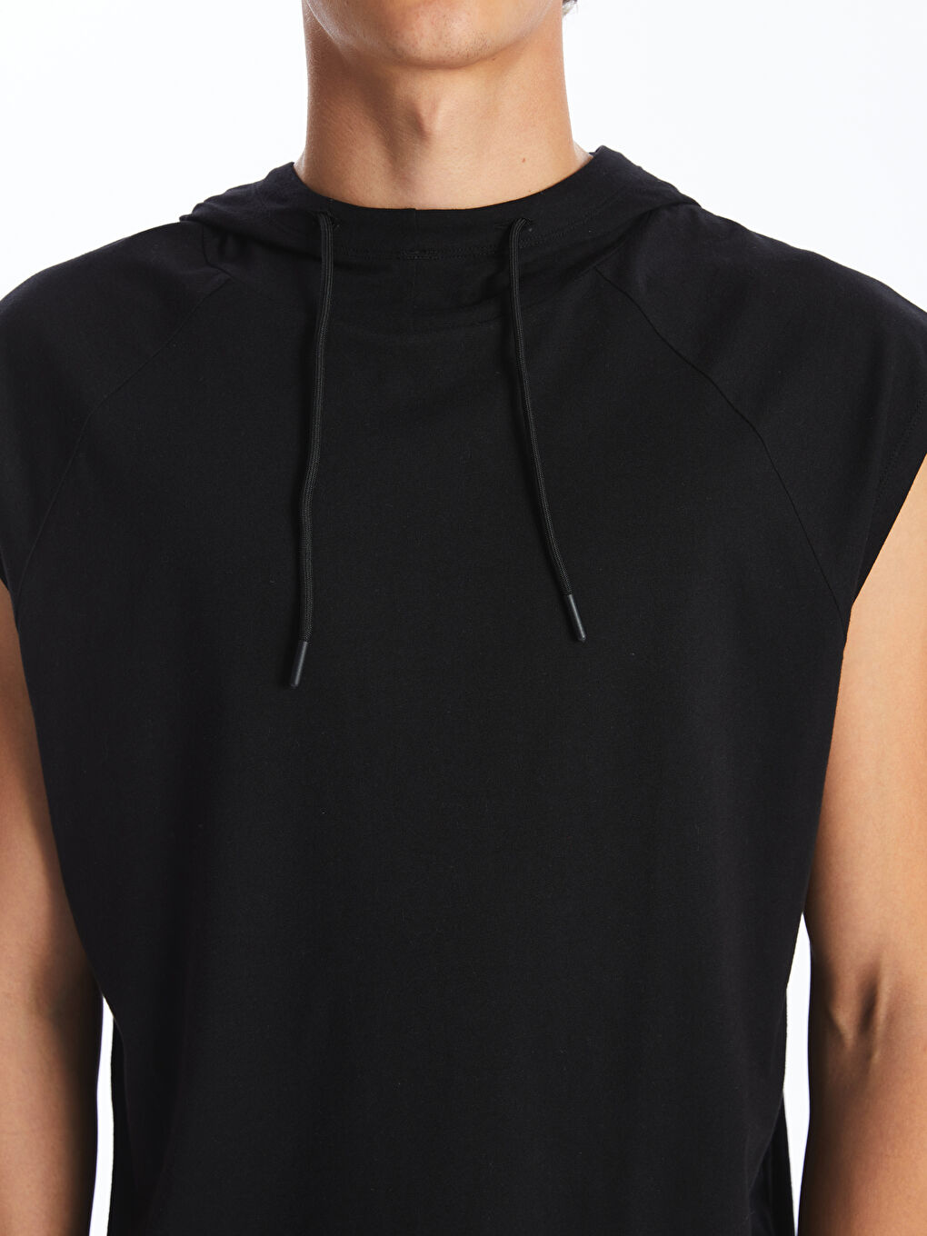 Hooded Men's Sleeveless T-Shirt -S44504Z8-CVL