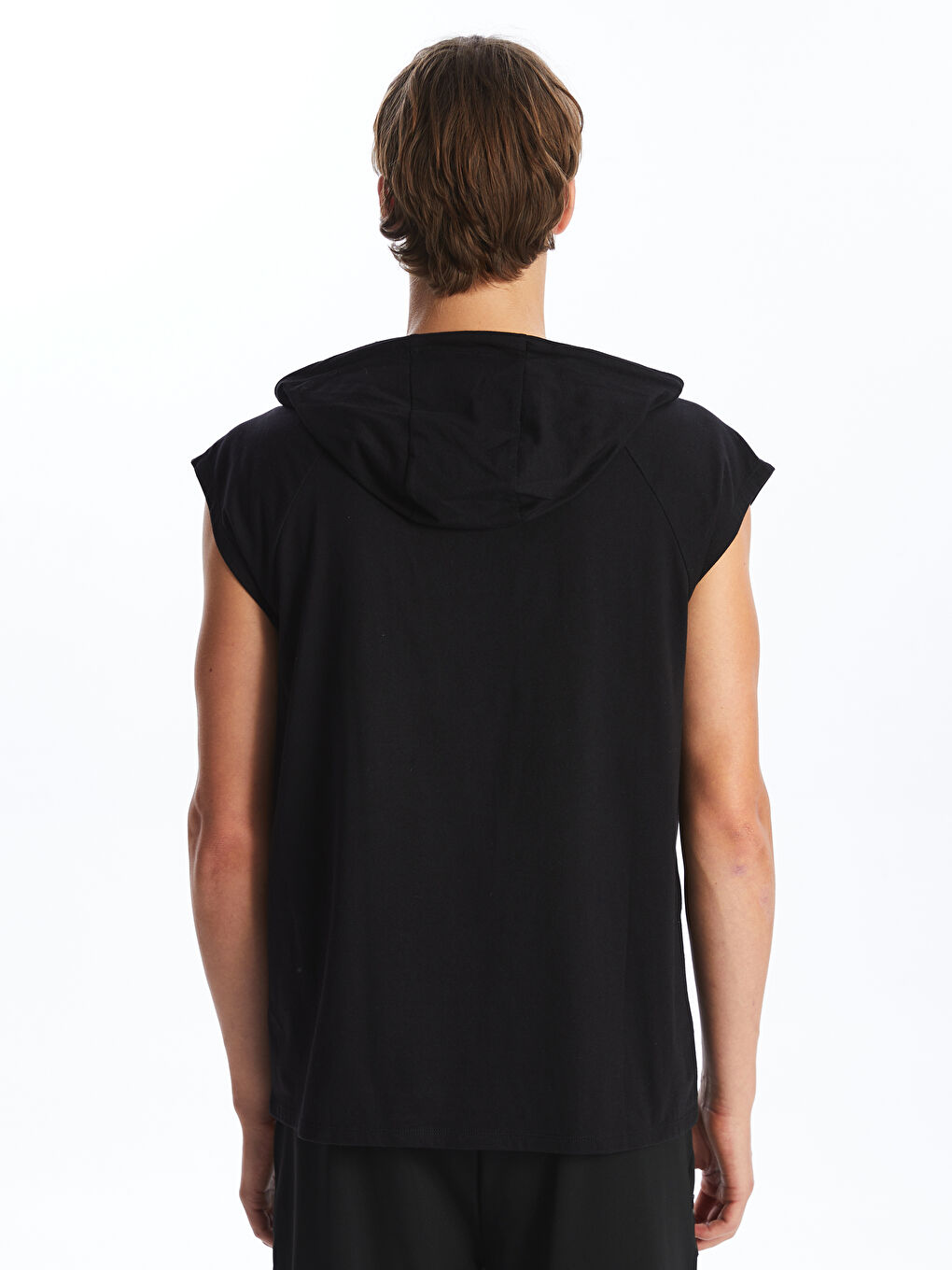 Hooded Men's Sleeveless T-Shirt -S44504Z8-CVL