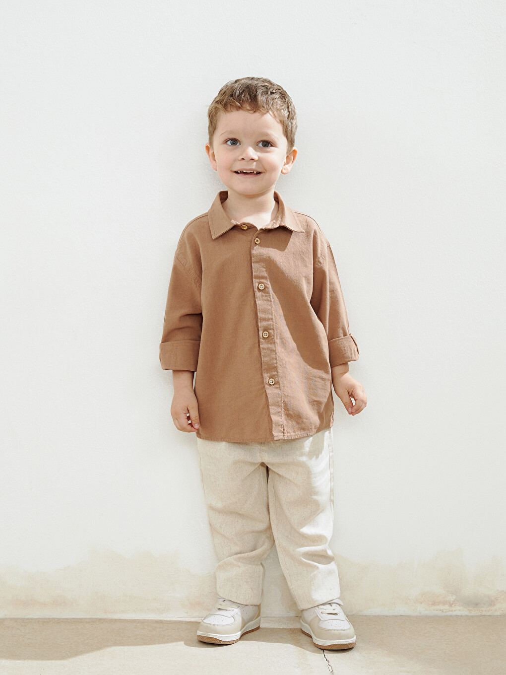 Long Sleeve Basic Boy Shirt-1
