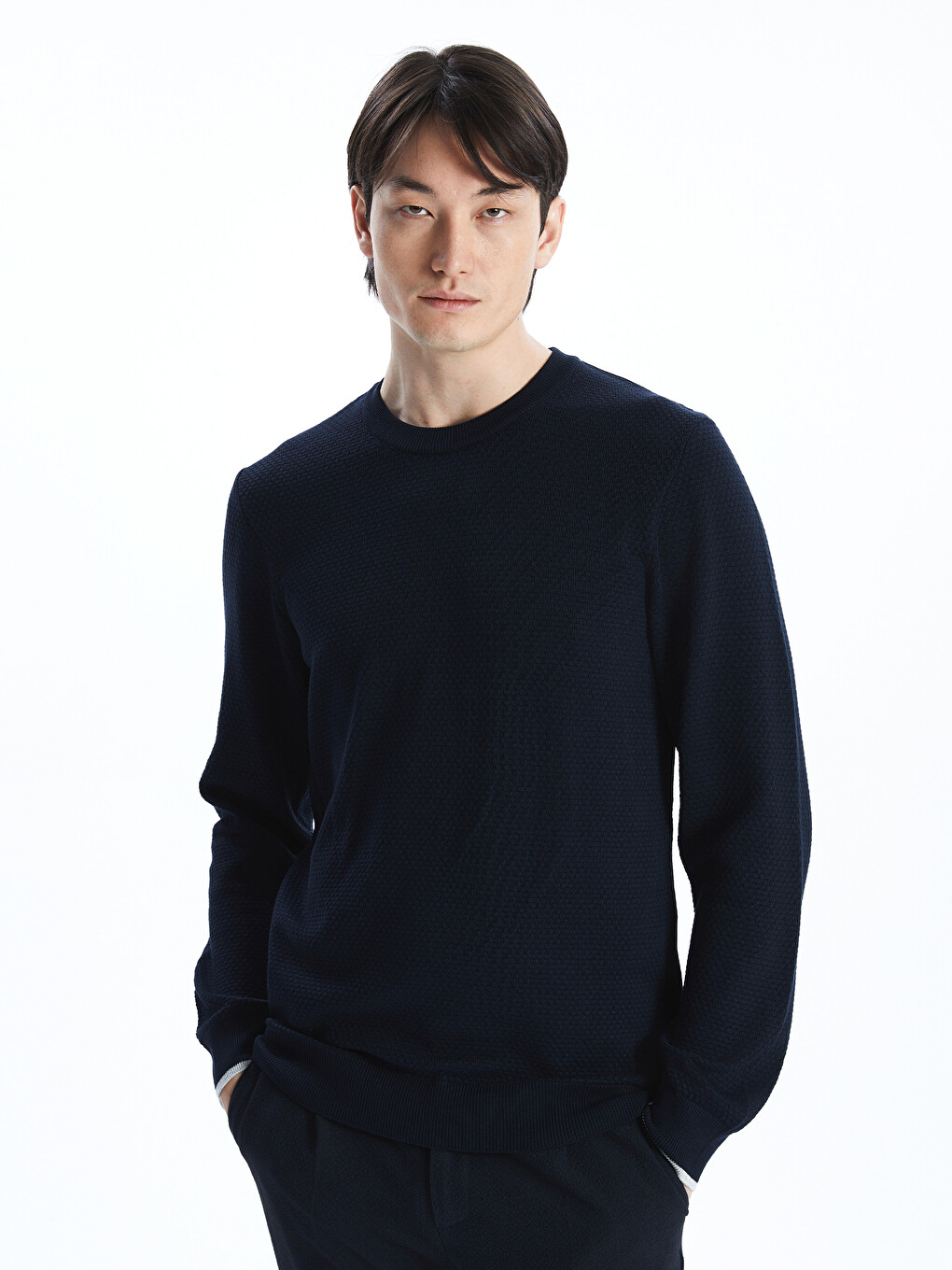 Crew Neck Men's Knitwear Sweater