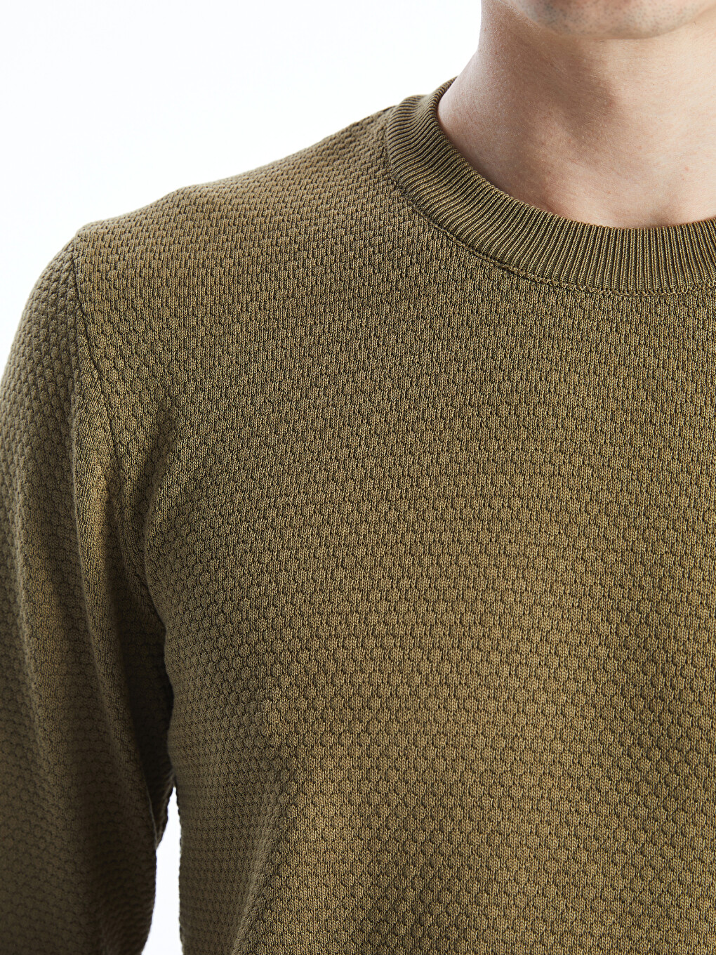 Crew Neck Men's Knitwear Sweater-2