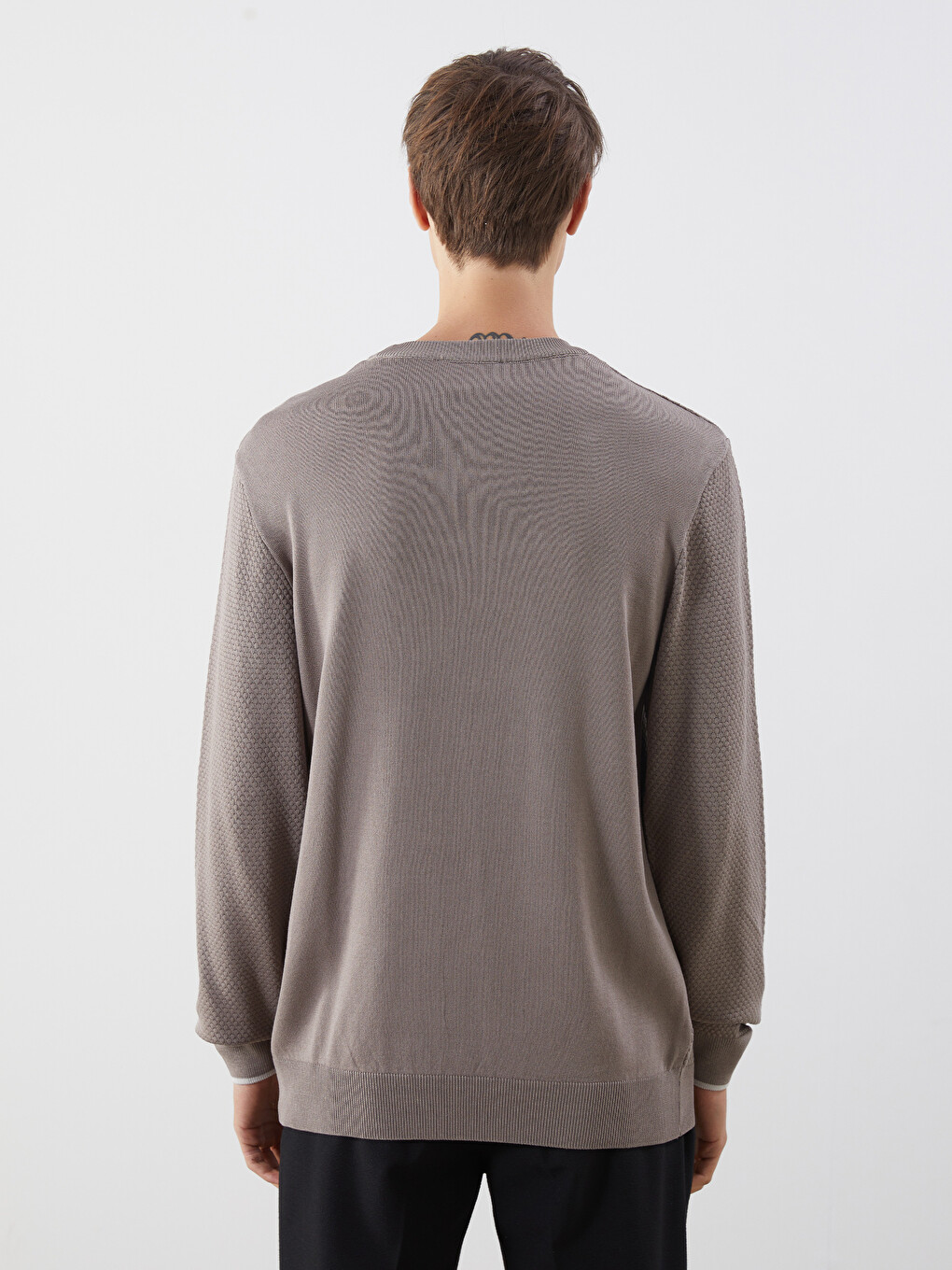 Crew Neck Men's Knitwear Sweater-3