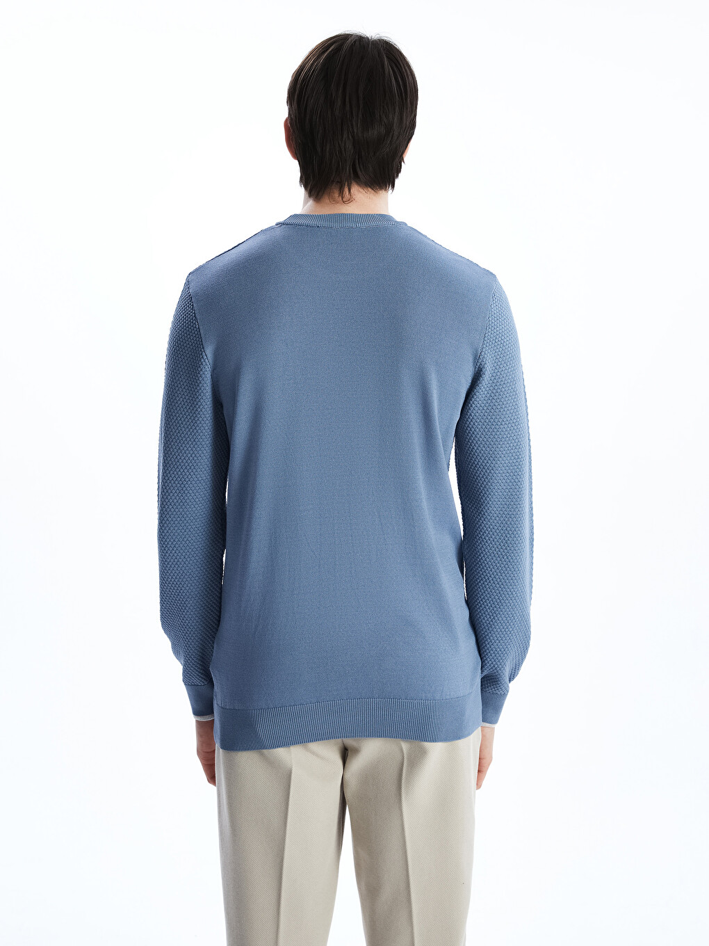 Crew Neck Men's Knitwear Sweater-3