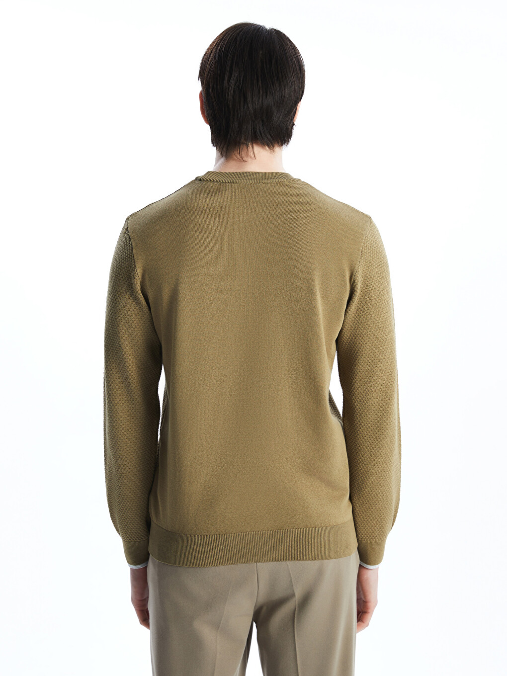 Crew Neck Men's Knitwear Sweater-3
