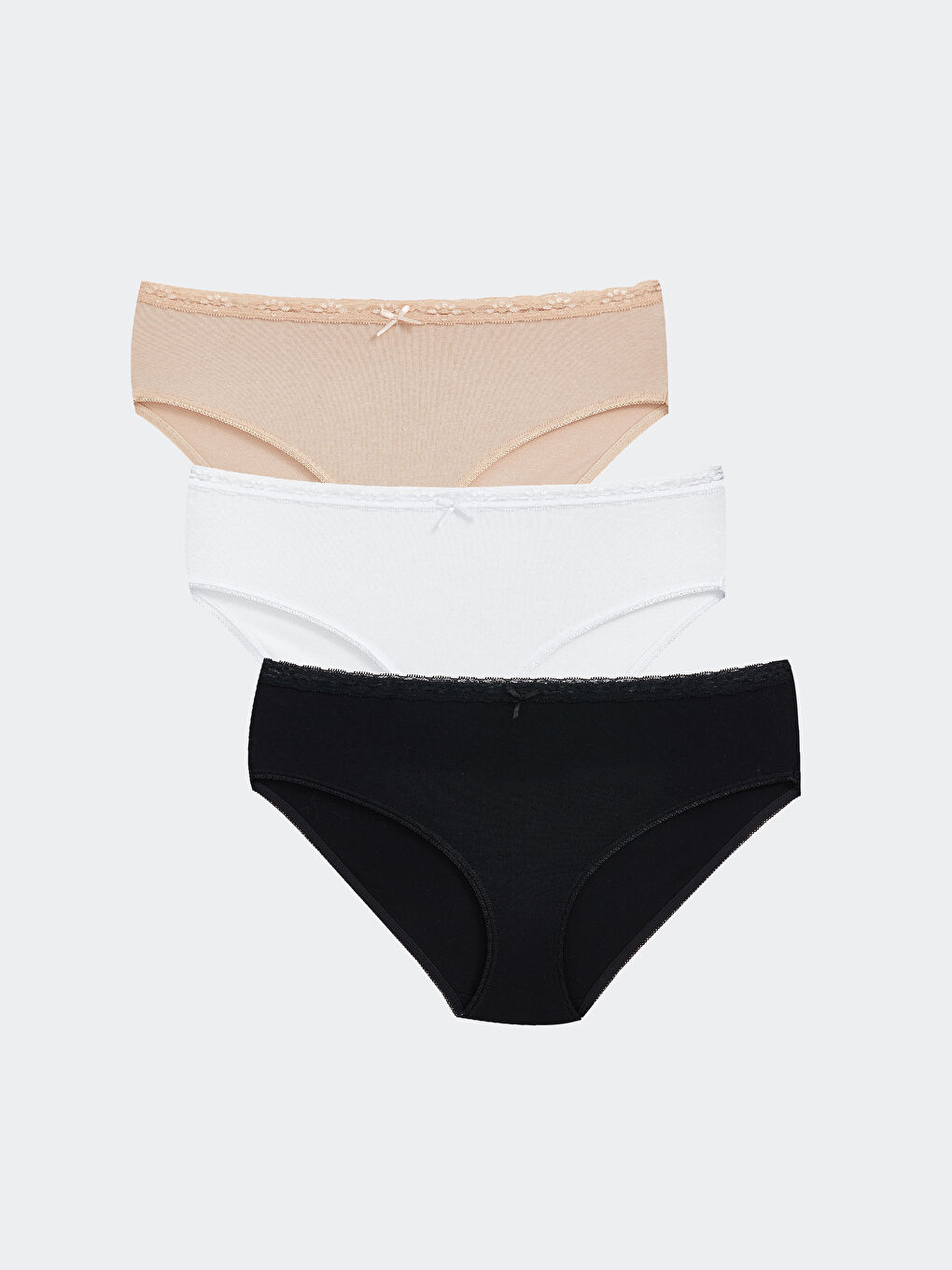 Lace Detail Bikini Knickers 3-Pack -S45445Z8-D0P