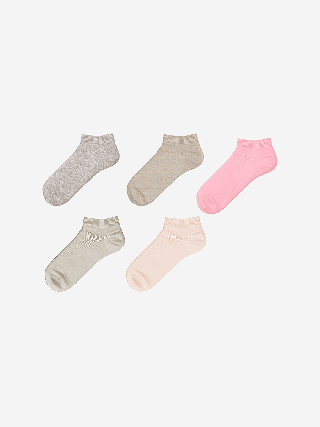 Women's Plain Trainer Socks 5 Pack -S45778Z8-L9L