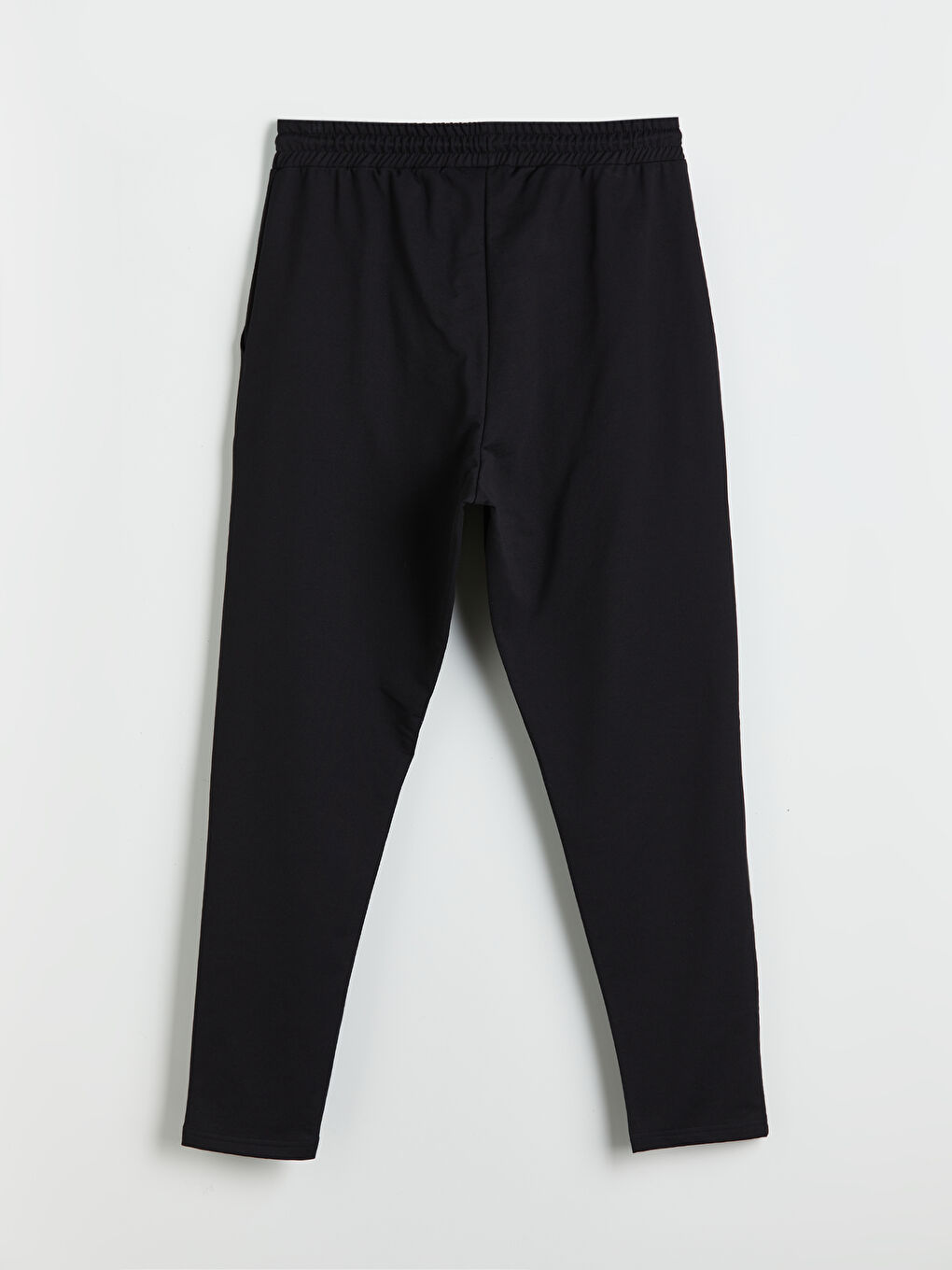 Siyah Standart Kalıp Erkek Eşofman Altı-5