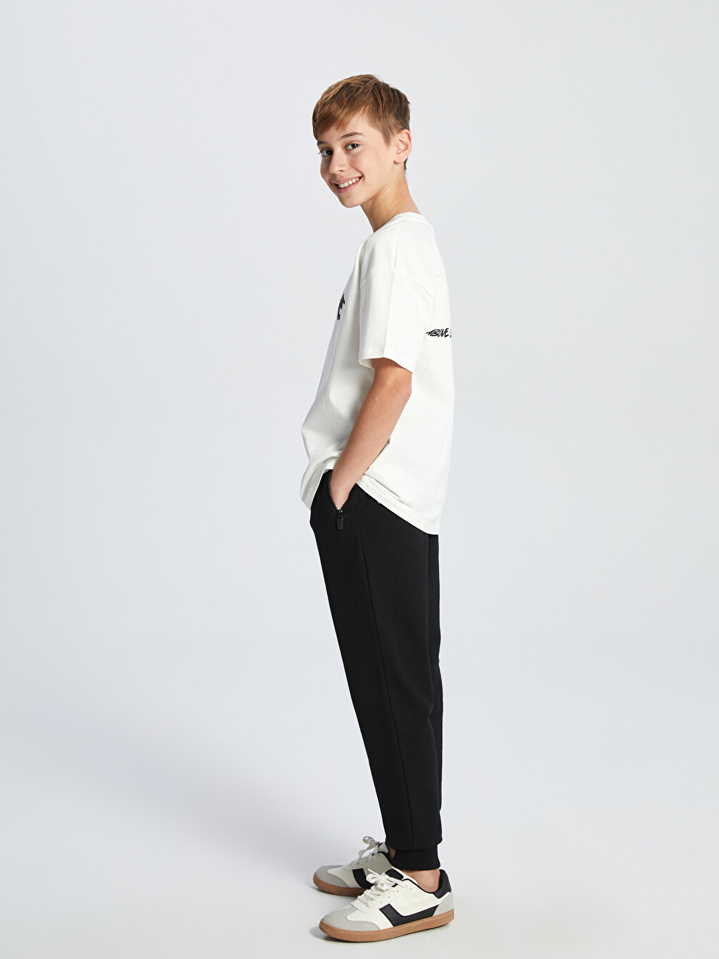 Pantalon De Survêtement Jogger Imprimé À Taille Élastiquée Pour Garçons