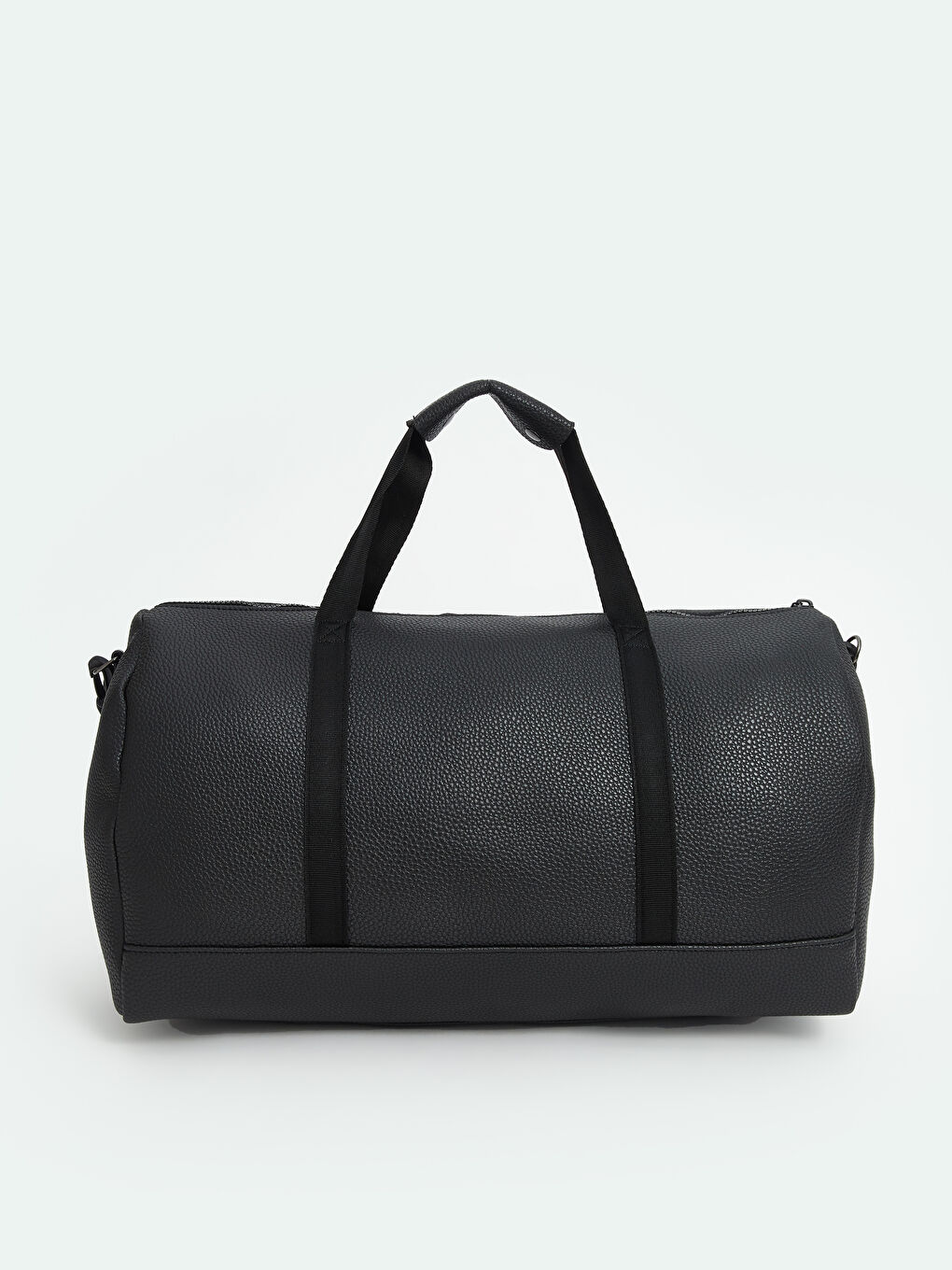 Siyah Deri Görünümlü Erkek Seyahat Çantası-1