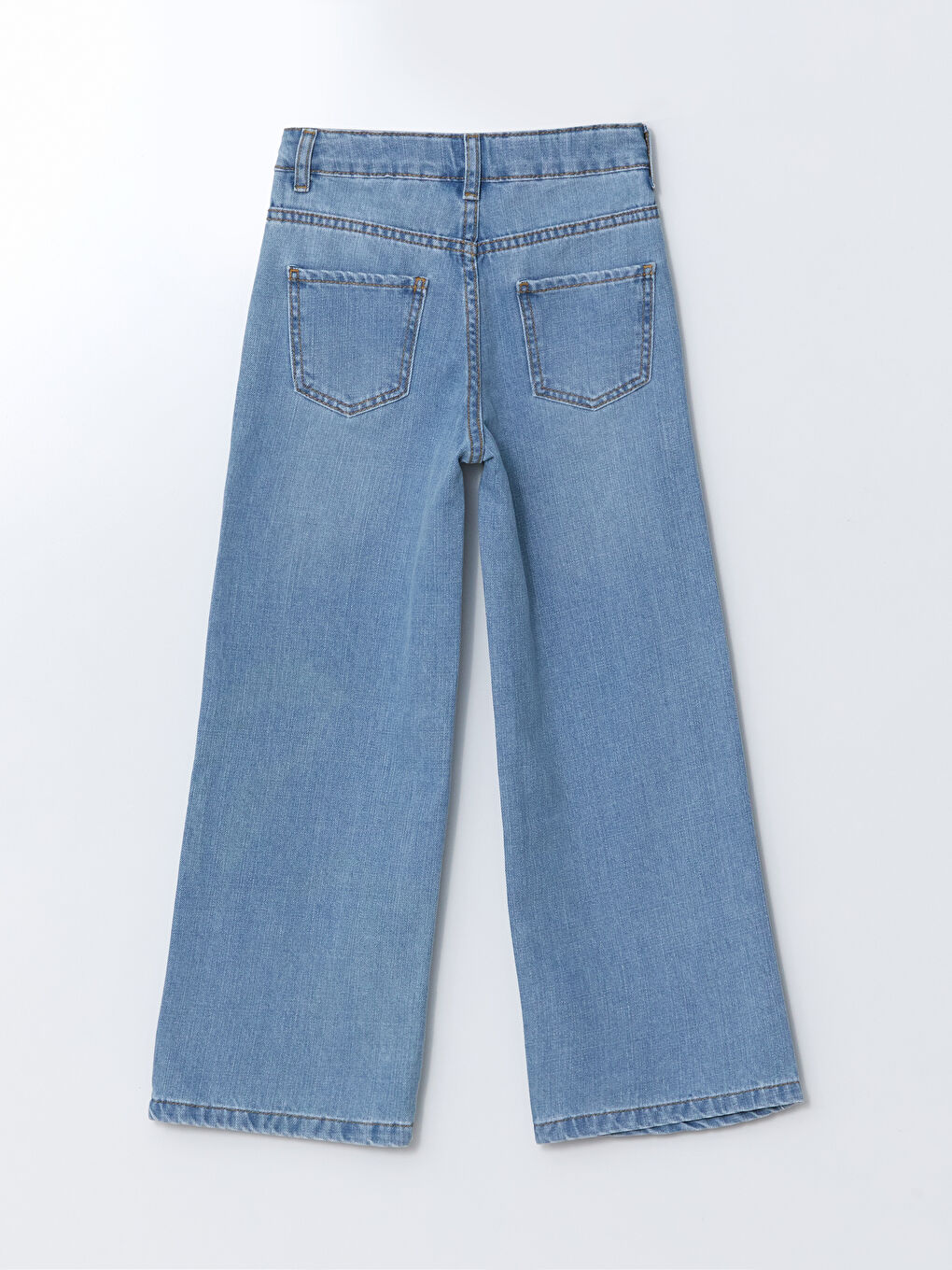 Girl's Jean Trousers with Adjustable Elastic Waist -S46521Z4-311