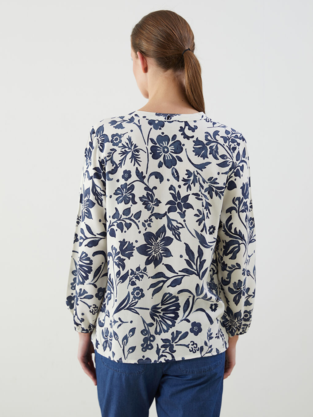 TAMNO PLAVA Bluza Žena -S47015Z8-LSJ