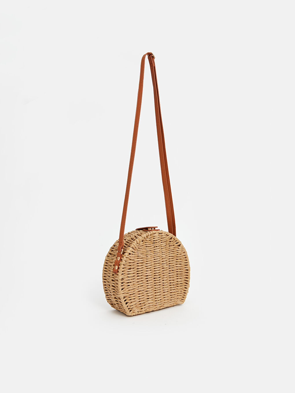 Adjustable Strap Women's Straw Shoulder Bag -S47872Z8-QPX