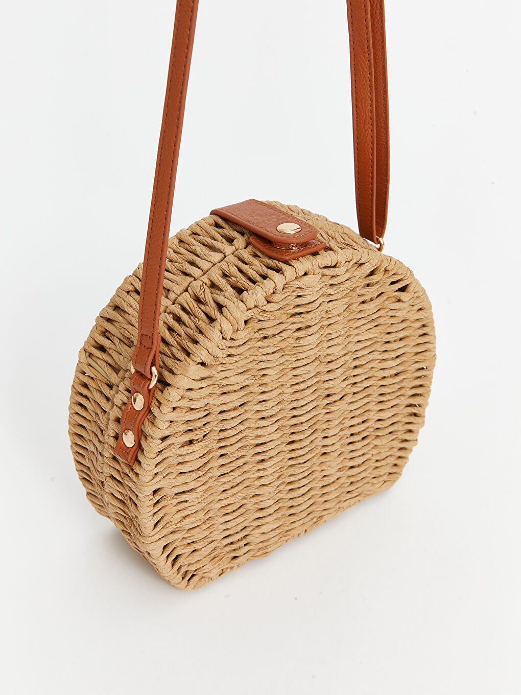 Adjustable Strap Women's Straw Shoulder Bag -S47872Z8-QPX