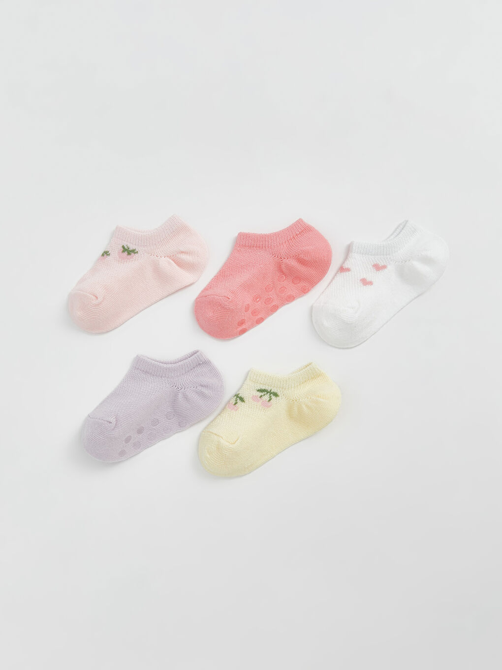 Printed Baby Girls' Trainer Socks 5-Pack -S48876Z1-QV4