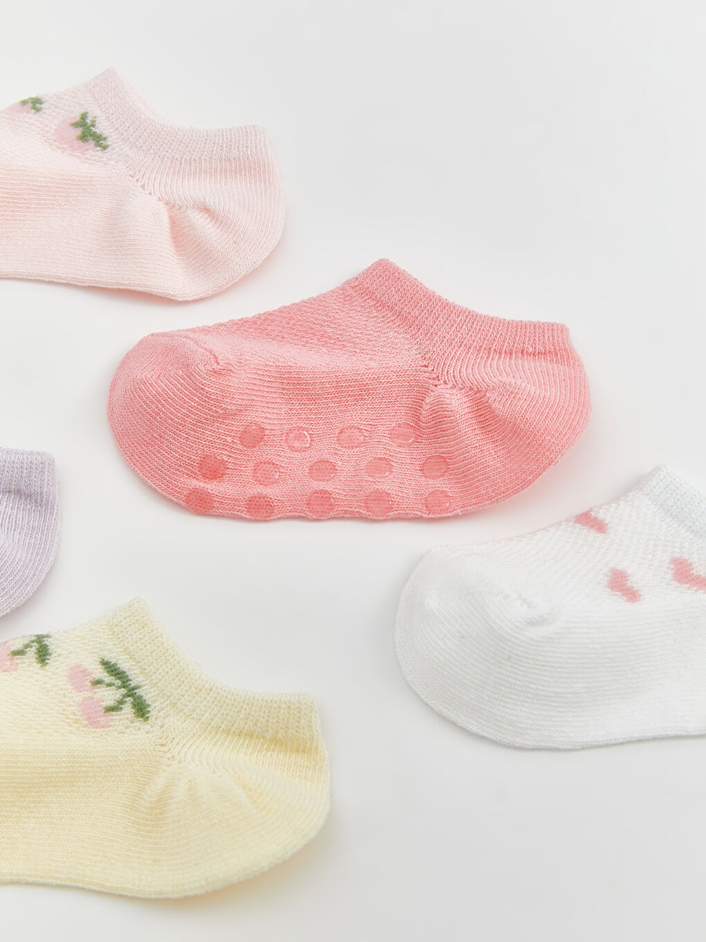 Printed Baby Girls' Trainer Socks 5-Pack -S48876Z1-QV4