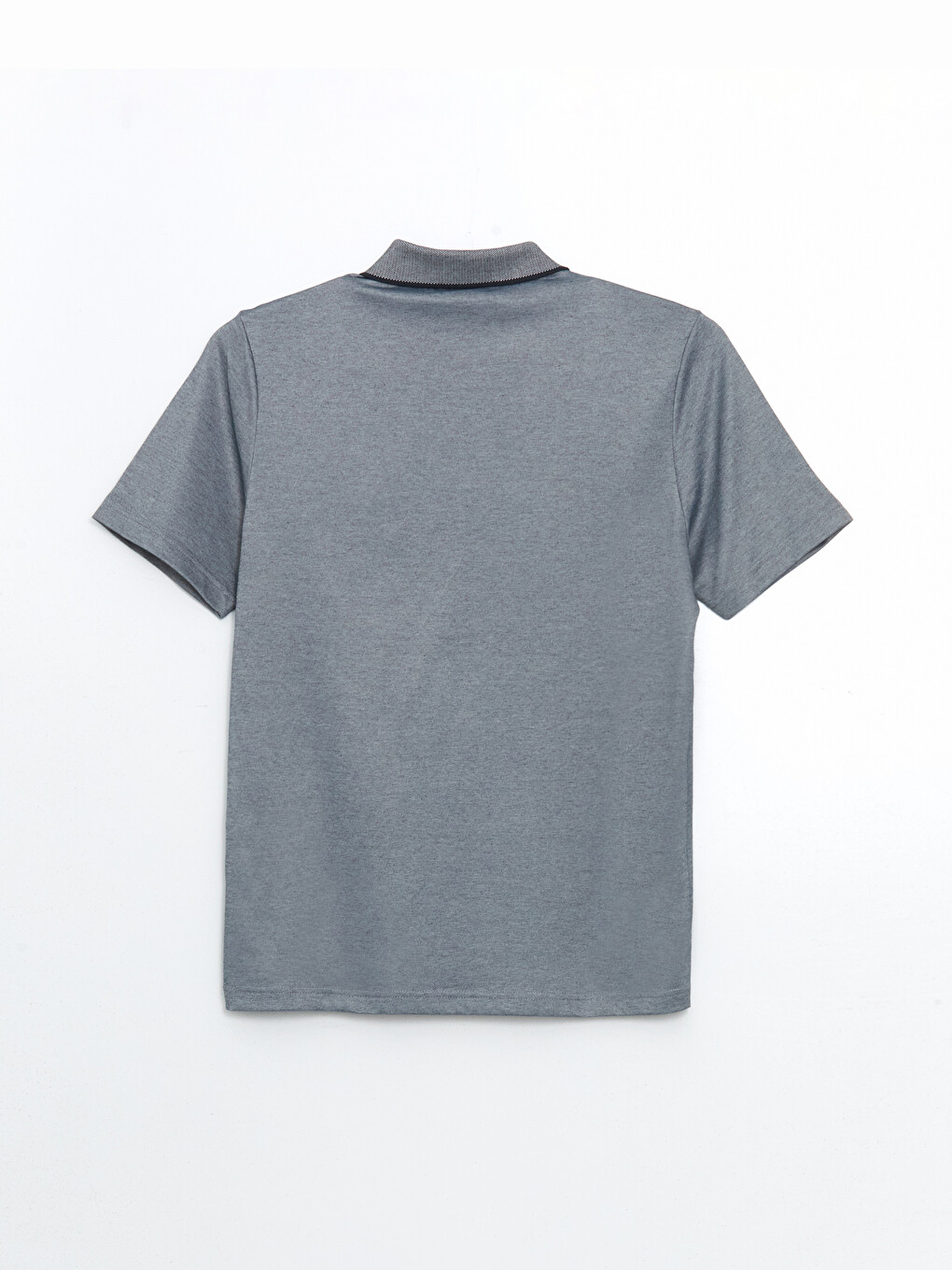 T-shirt Me Jakë Polo, Me Mëngë Të Shkurtra, Prej Pëlhure Penje Për Burra-1
