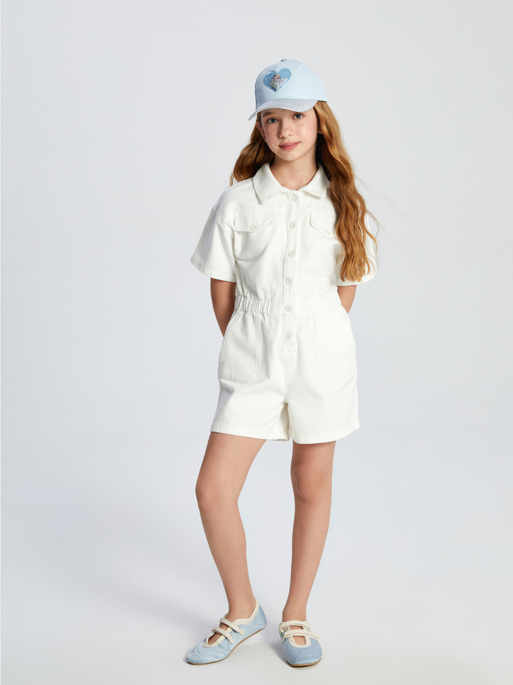 Elsa Printed Girls' Baseball Cap-1
