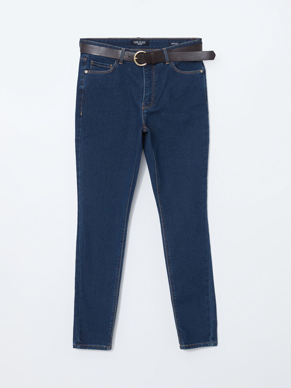 LCW Jeans Belted Waist Mercury Skinny Fit Women's Jeans -S4AN21Z8-309