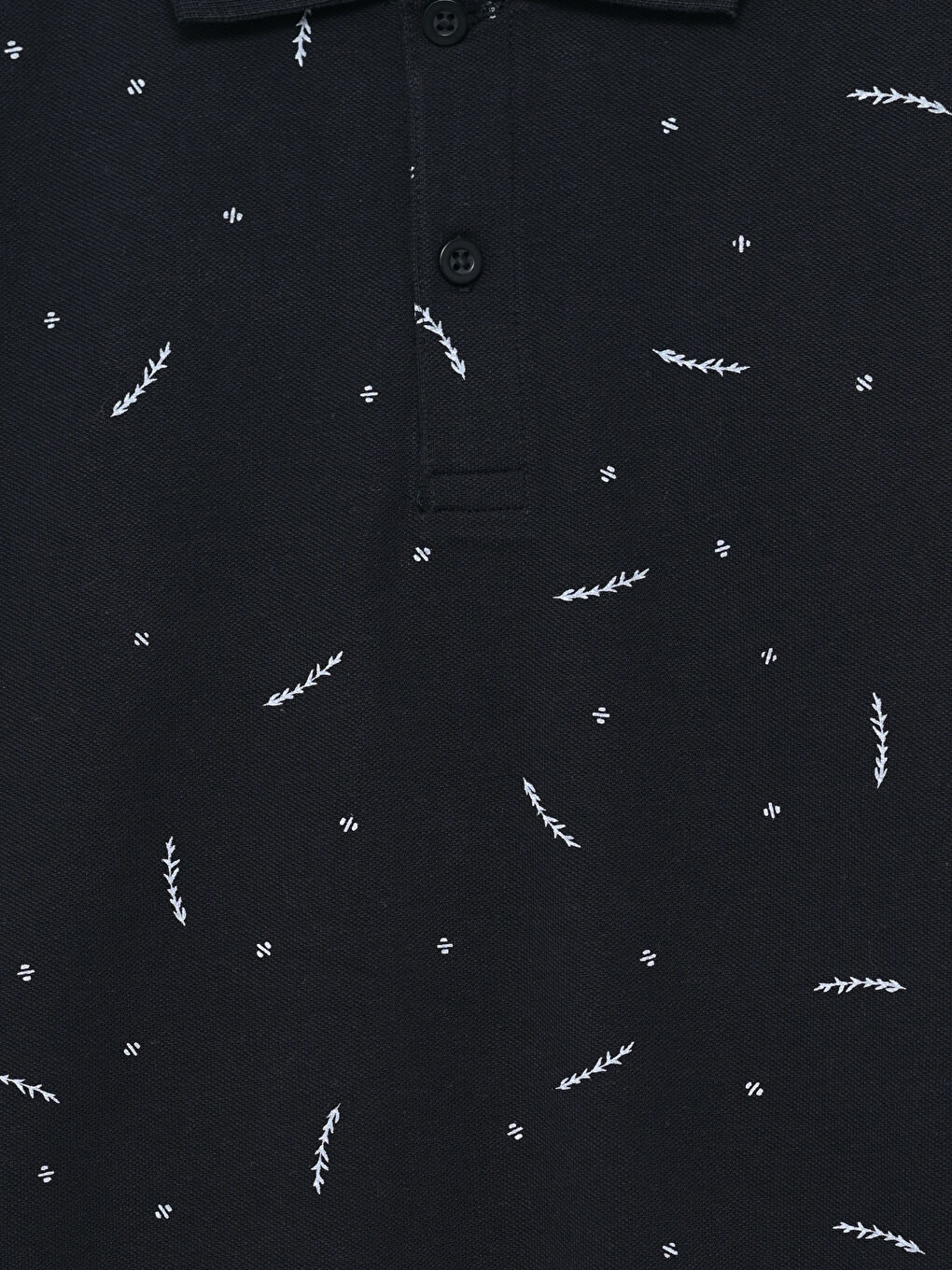 T-shirt à motifs à manches courtes pour hommes avec col polo-2