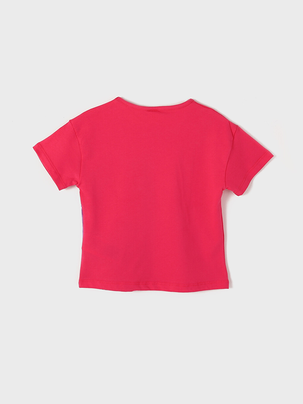 Crew Neck Printed Short Sleeve Baby Girls' T-shirt-1