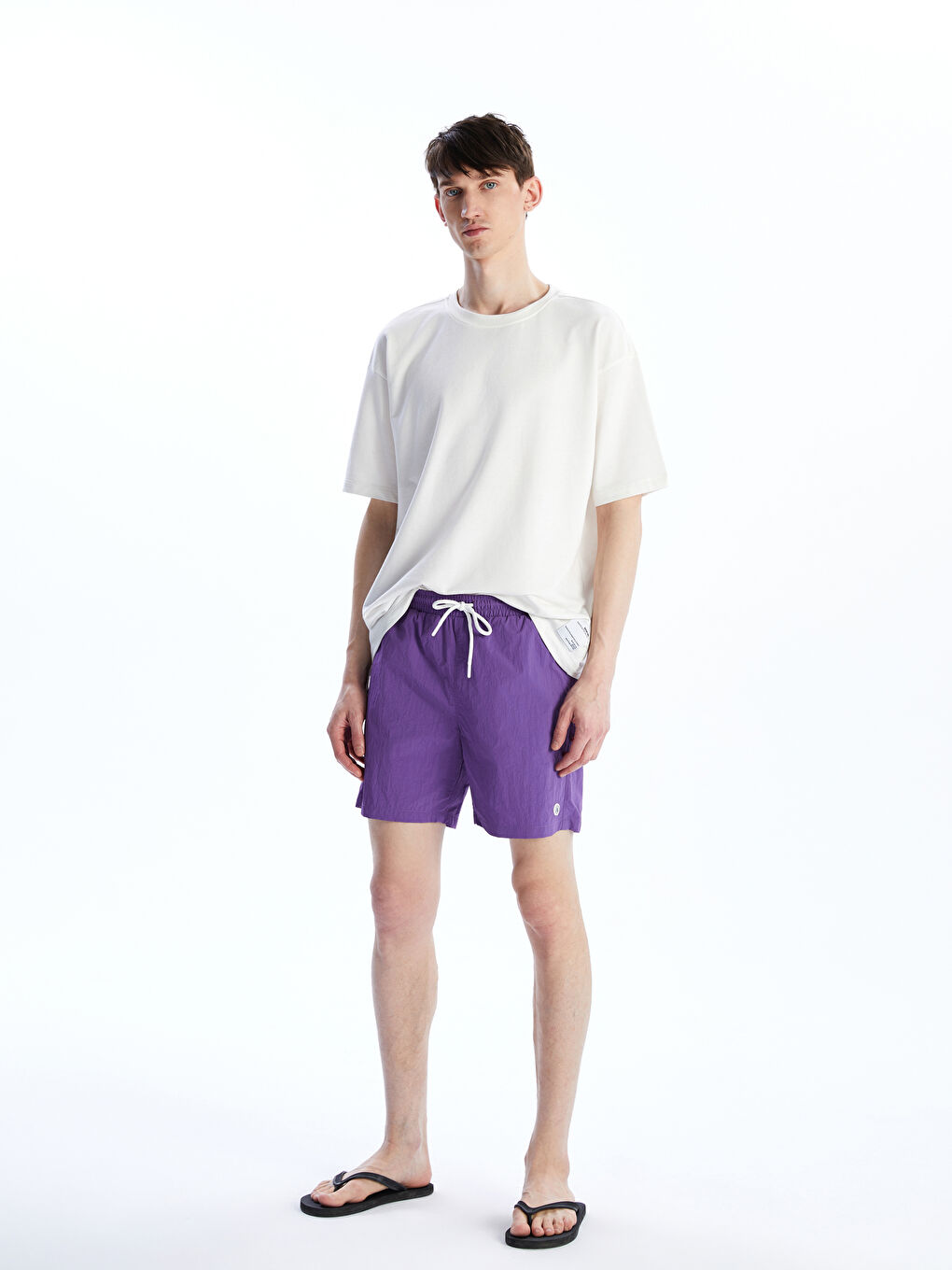 Short de Bain Basique Court Pour Hommes-2