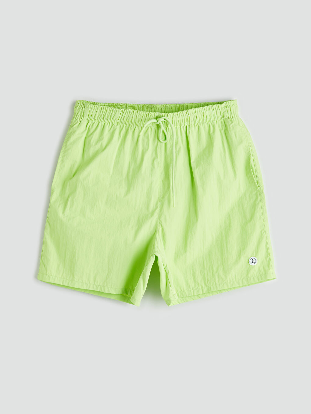 Yeşil Kısa Boy Basic Erkek Deniz Şortu-4