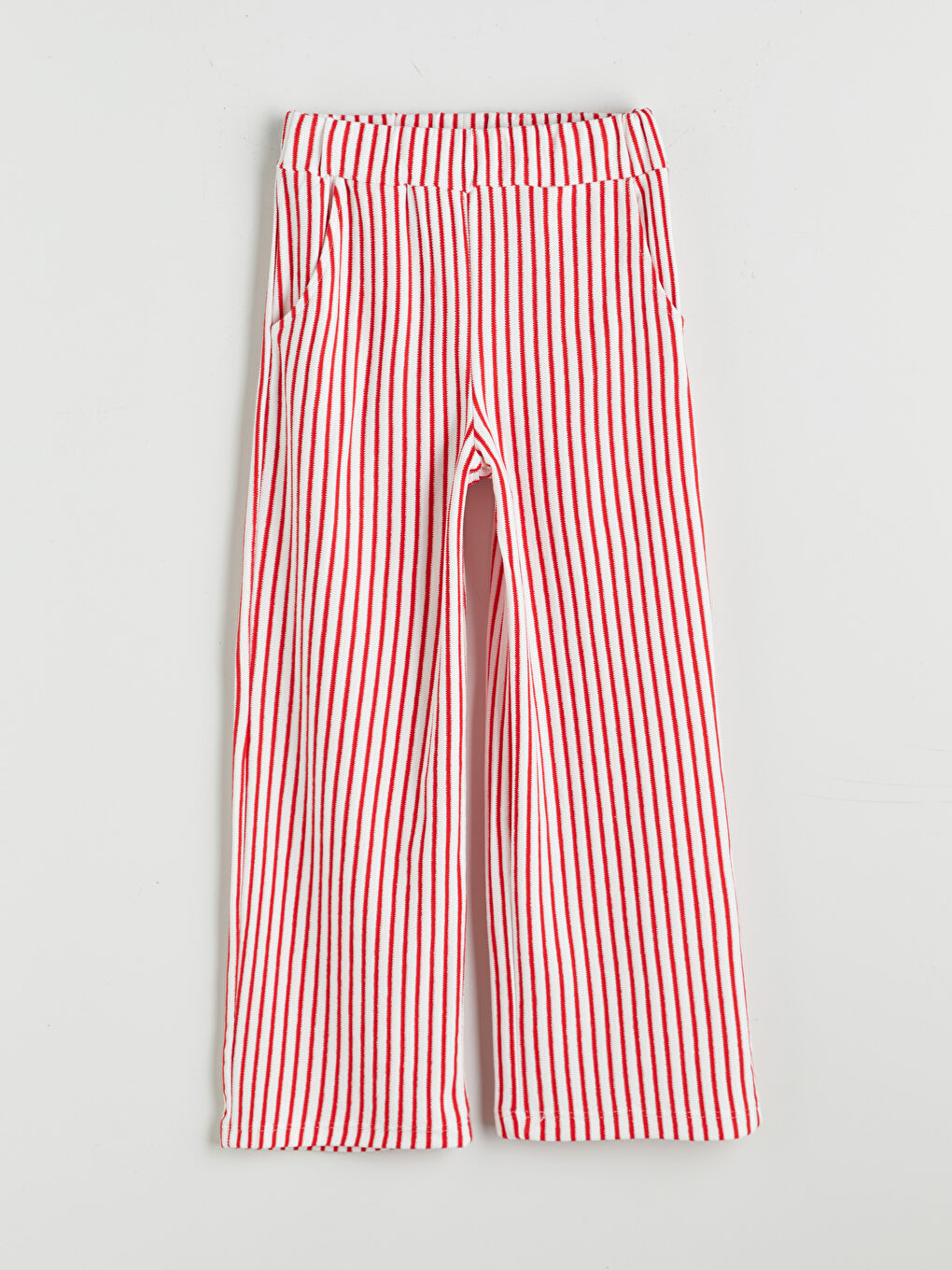 تي شيرت بنات بكول مدور وسروال-3