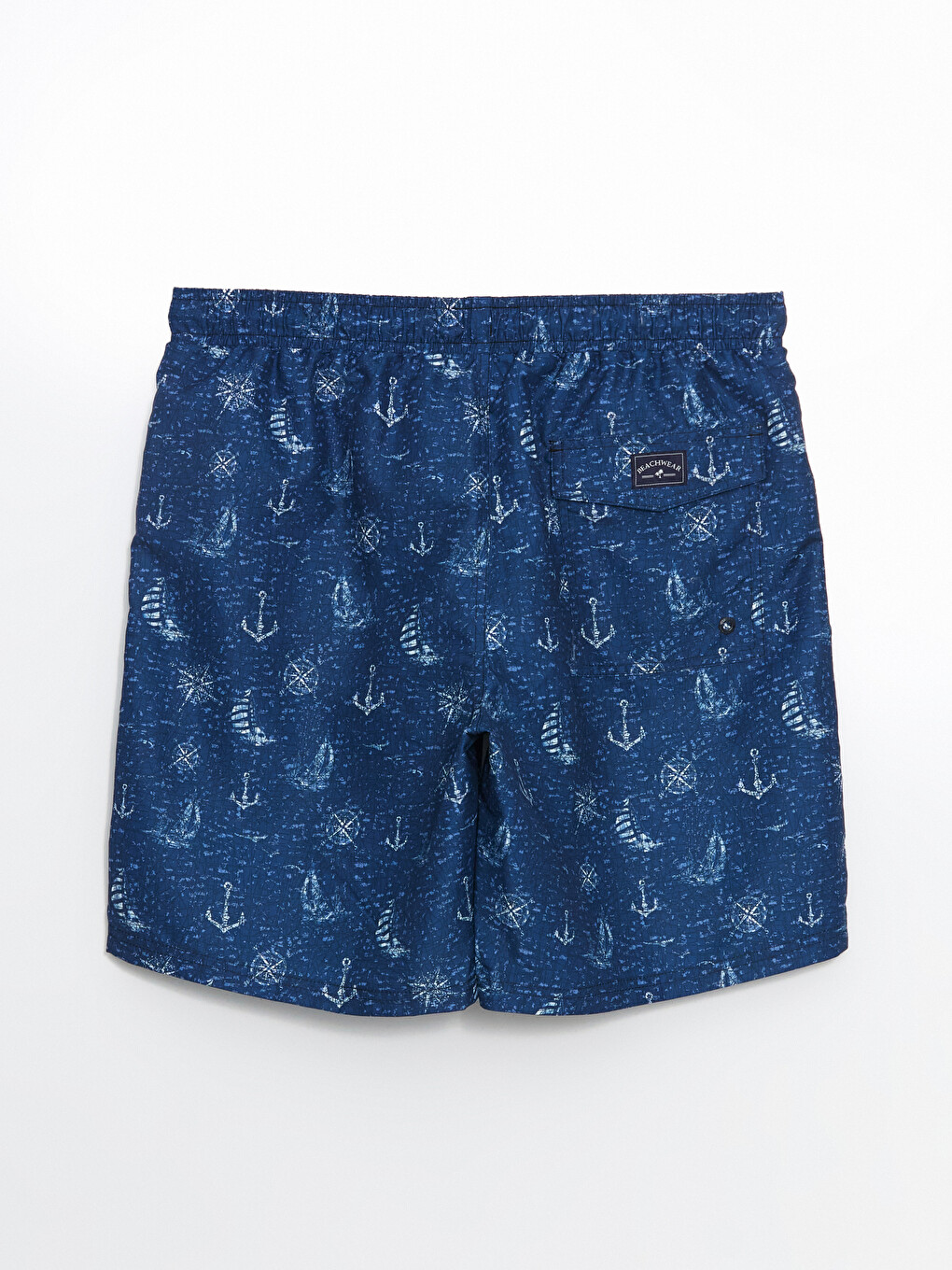 Short Patterned Men's Swimming Shorts-5
