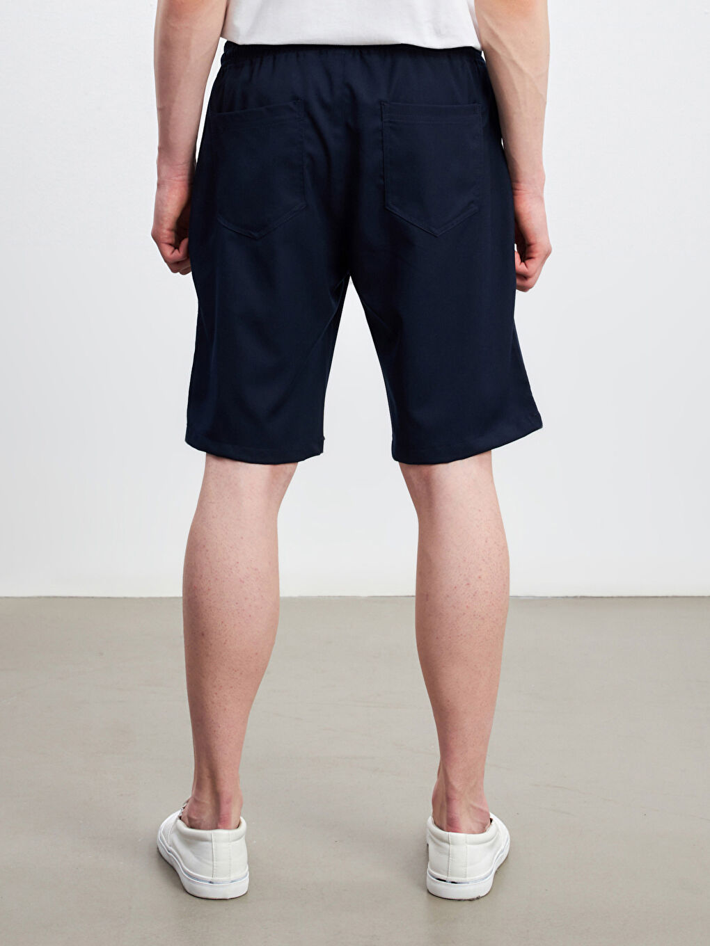 Slim Fit Elasticated Waist Men's Shorts -S4DL72Z8-J2Y