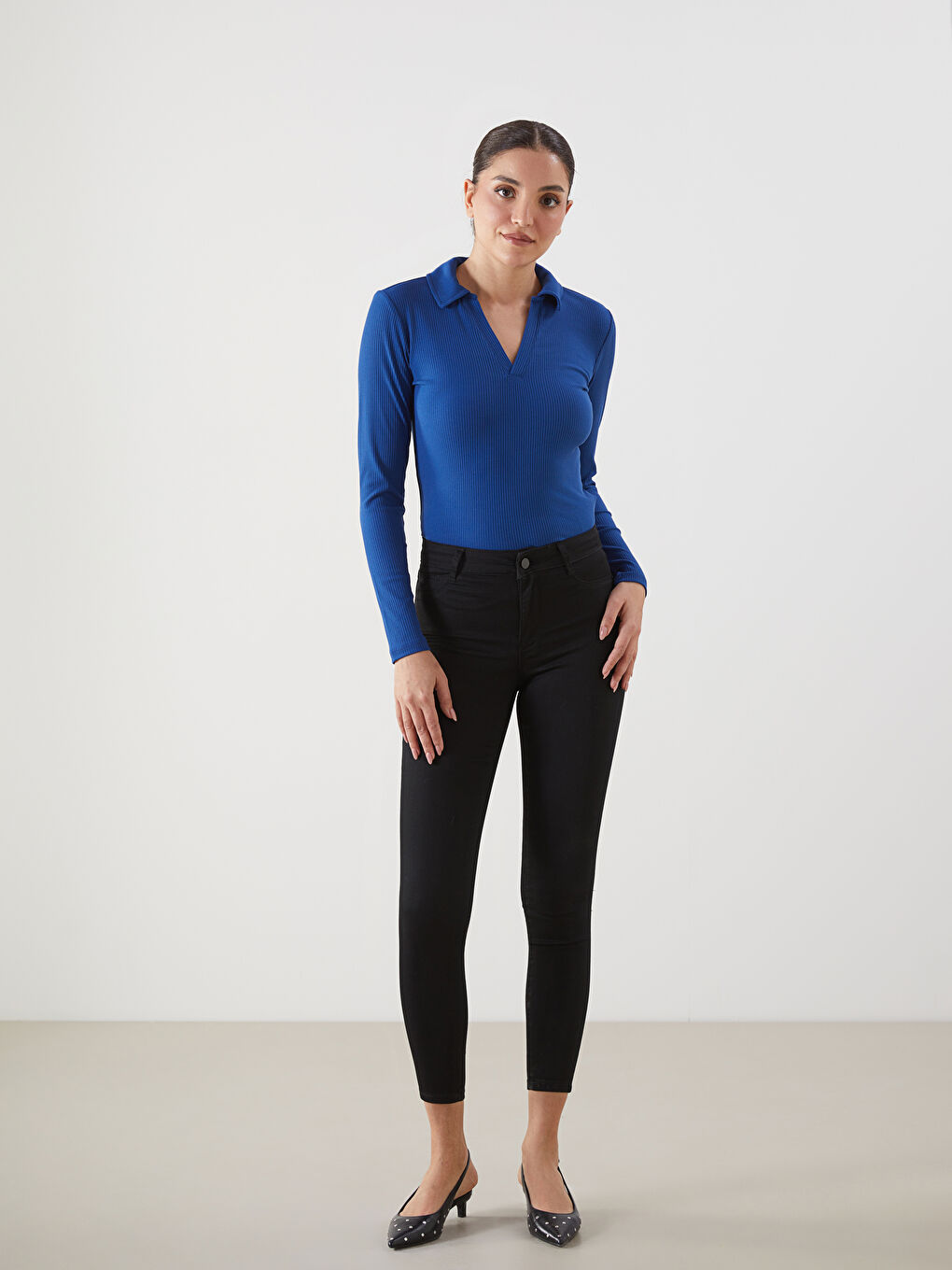 Siyah Jüpiter Süper Skinny Fit Kadın Jean Pantolon