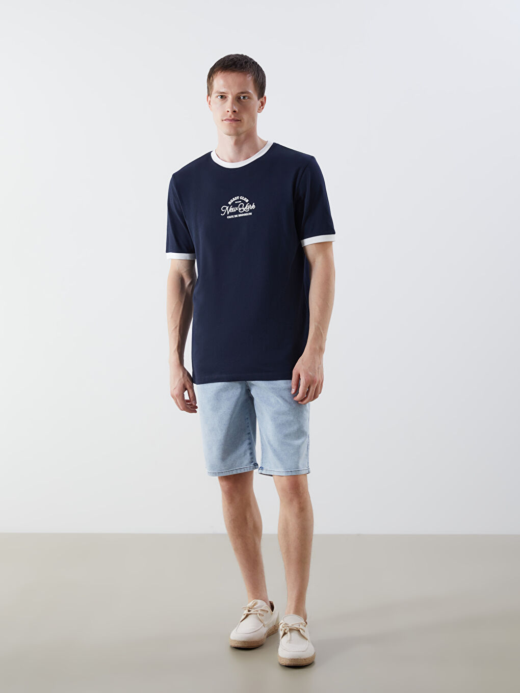 LCW Jeans Standard Fit Men's Denim Shorts -S4EC97Z8-311