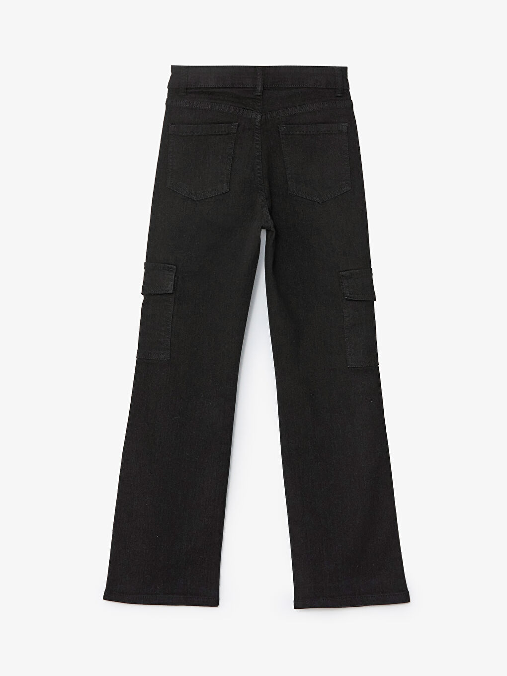 Adjustable Elastic Waist Girls' Cargo Jeans -S4ED52Z4-326